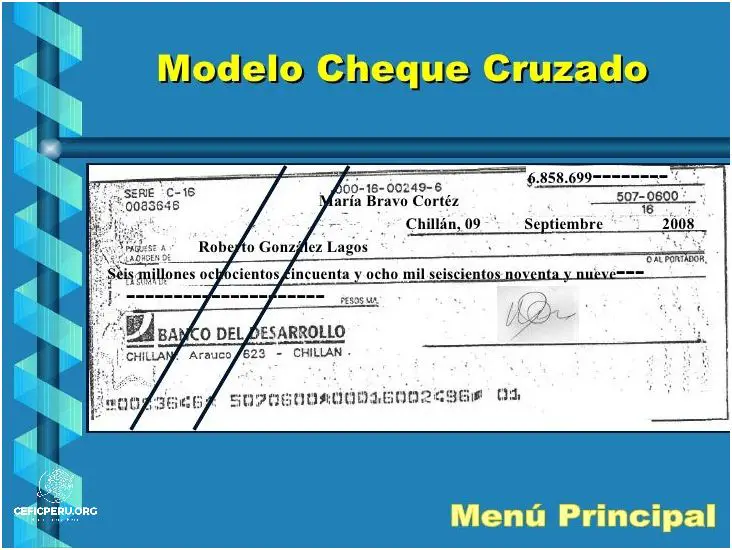 ¡Descubra los Tipos De Cheques en Peru!