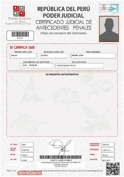 Descubre Cómo Sacar Certificado De Antecedentes Penales Peru Por Internet