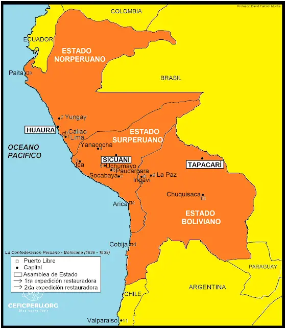 ¡Descubre El Mapa De La Confederación Peru Boliviana!