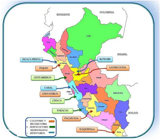 Descubre el Mapa De Ubicacion De Las Culturas Pre Incas Del Peru