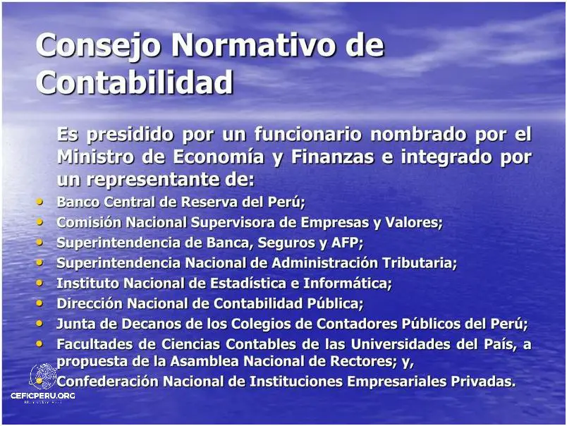 Descubre Las Funciones Del Consejo Normativo De Contabilidad Peru