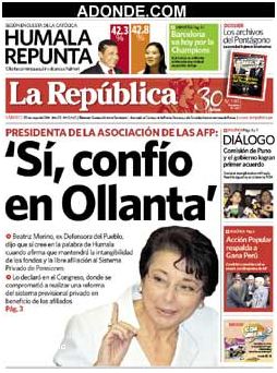 Descubre los Diarios Del Peru Prensa Escrita.