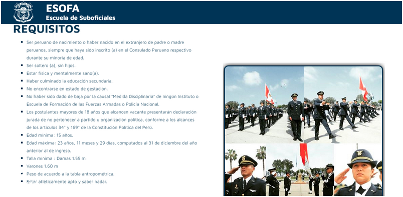 Descubre los Requisitos para Ingresar a la Fuerza Aérea del Perú