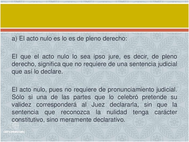 ¡Sorpresa! Nulidad de Acto Jurídico en Perú.