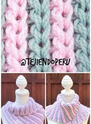 ¡Aprende como Tejer Cuello Crochet en Perú!