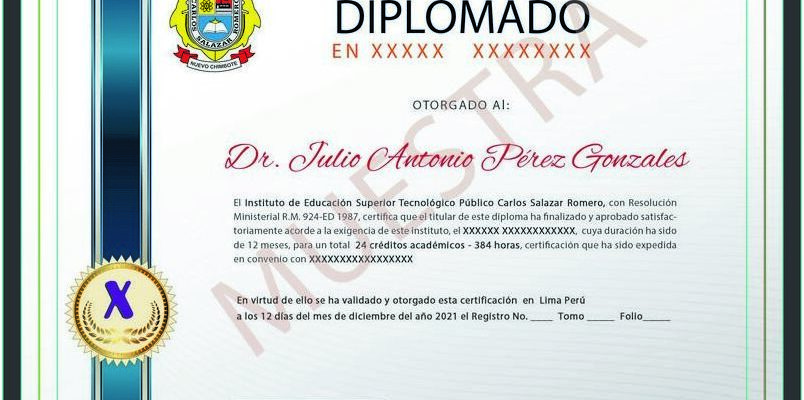 ¿Cuánto Tiempo De Validez Tiene Un Diplomado En Perú?