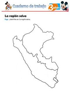 Descarga Gratis El Mapa Del Peru Para Colorear Costa Sierra Y Selva