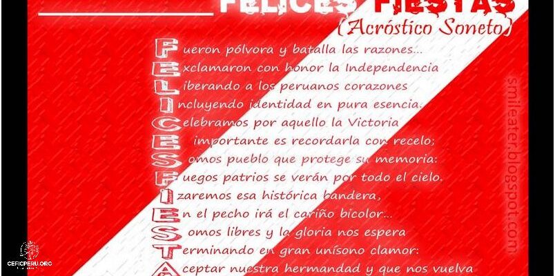 ¡Descubre el Acróstico Sobre Fiestas Patrias Perú!