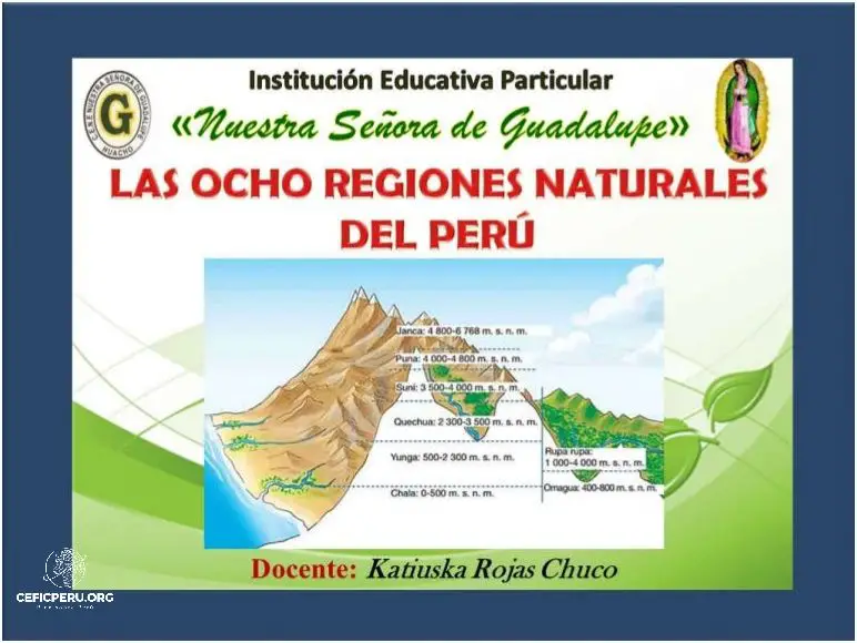 ¡Descubre el mapa de regiones naturales del Perú!