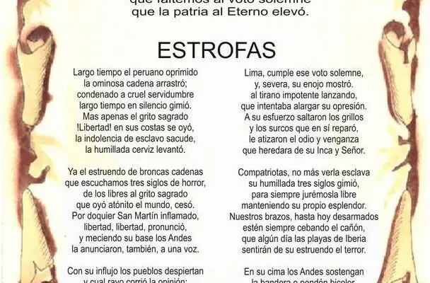 ¡Descubre las Estrofas Del Himno Nacional Del Peru!