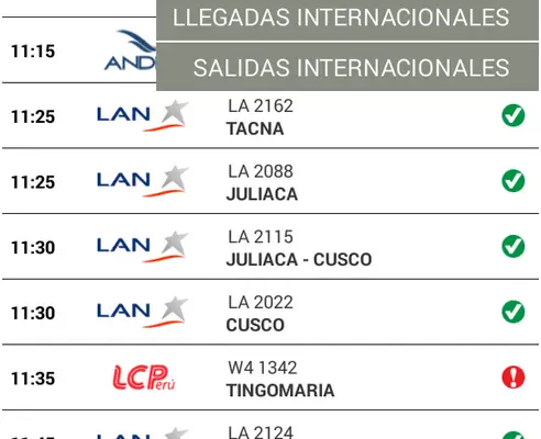¡Descubre las Llegadas al Aeropuerto Internacional De Lima Peru!
