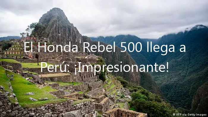 El Honda Rebel 500 llega a Perú: ¡Impresionante!
