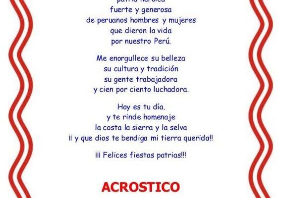 ¡Sorprendente Poema A La Patria Del Perú!