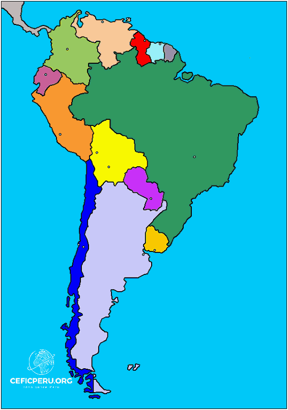 ¡Colorea Tu Mapa Del Perú!