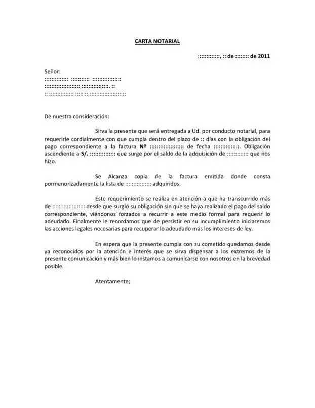 ¡Asombroso! ¡Carta Notarial Por Deuda Peru!