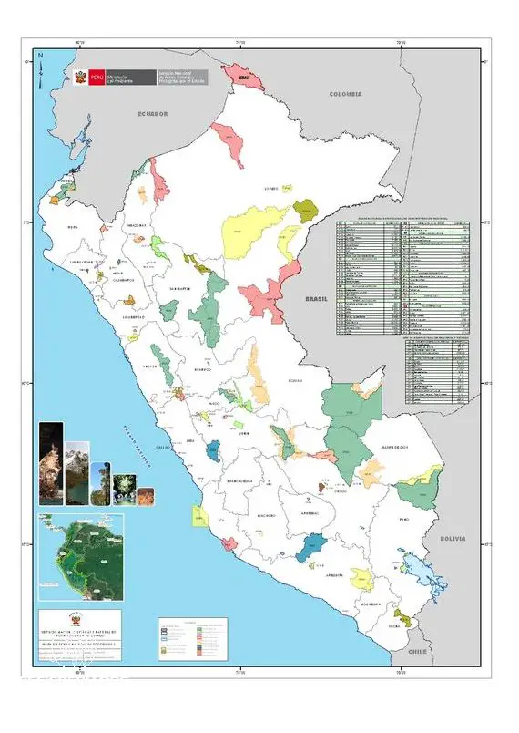 Descubre El Mapa De Las Areas Naturales Protegidas Del Peru