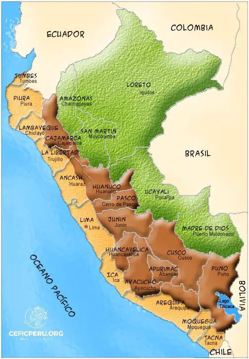 ¡Descubre el Mapa Del Peru Con Sus Regiones Naturales!