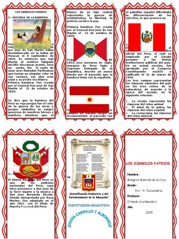 Descubre Los 3 Simbolos Patrios Del Peru
