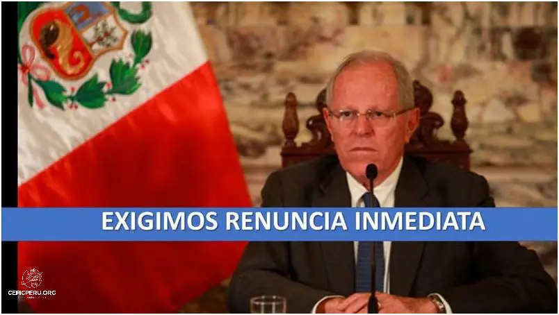Presidente De Peru Pedro Pablo enfrenta crisis nacional.
