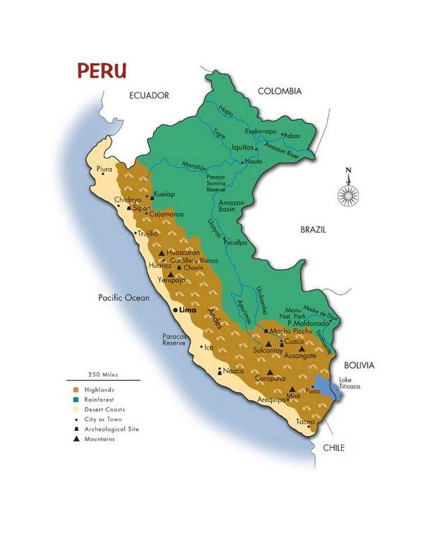 Descubre el Mapa del Peru: Costa, Sierra y Selva