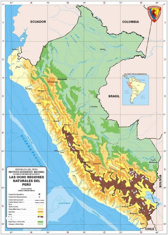 ¡Descubre los Mapas de las Regiones Naturales de Peru!