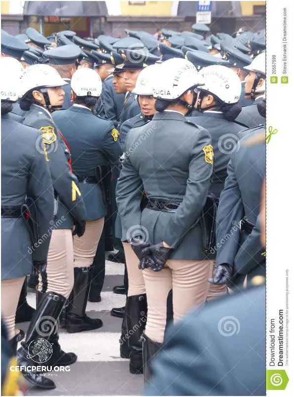 ¡Increíble! ¡Mira el Uniforme De Policia Mujer Peru!