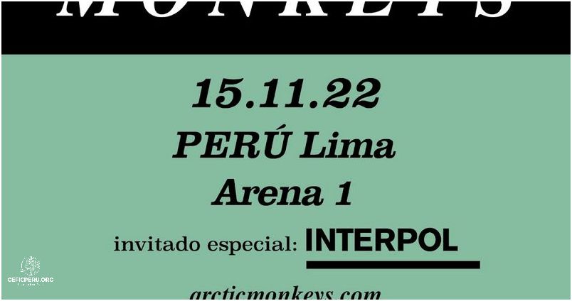 ¡Últimas Entradas de Arctic Monkeys en Perú!