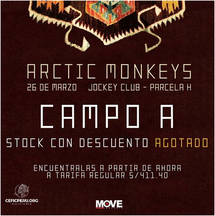 ¡Últimas Entradas de Arctic Monkeys en Perú!