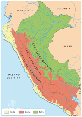 Descubre el Mapa del Perú con sus Tres Regiones!