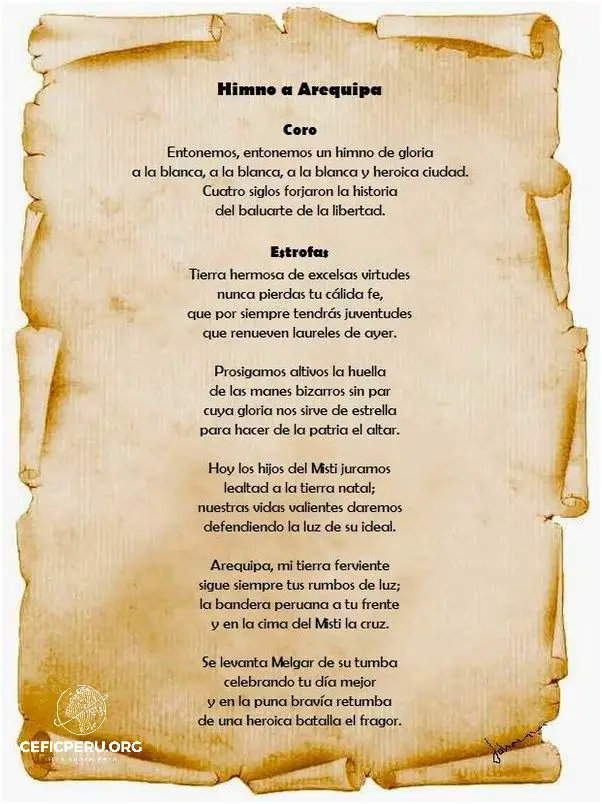 ¡Descubre La Letra Completa Del Himno Nacional Del Peru!
