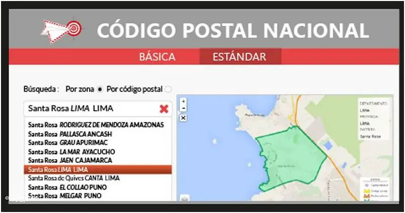 Descubra El Código Postal De Perú!