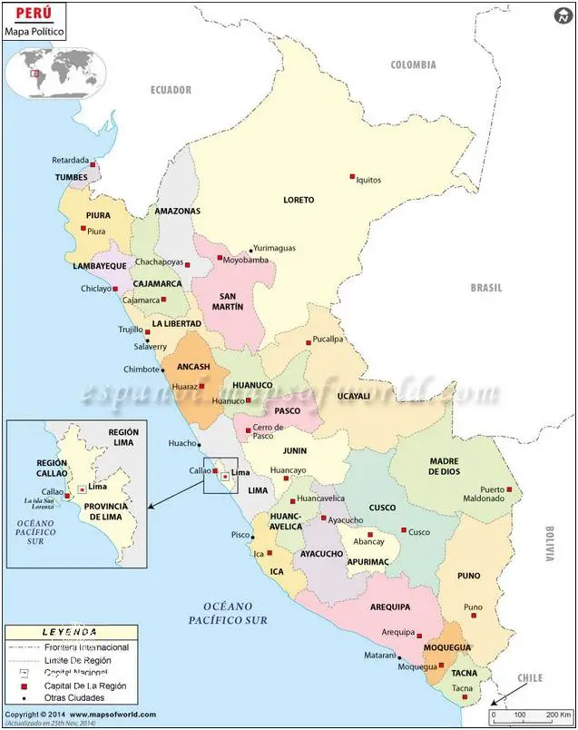 ¡Descubre el Mapa Político de Trujillo, Perú!