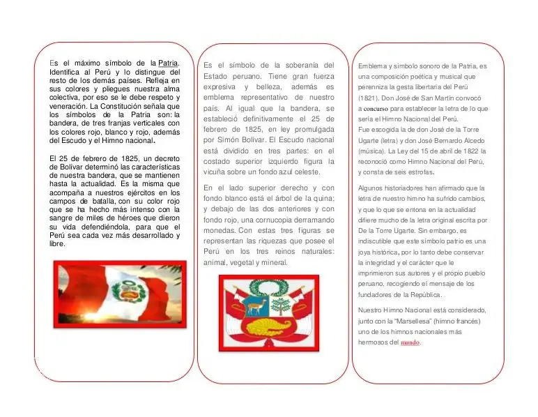 ¿Qué Representa El Escudo Nacional Del Perú?